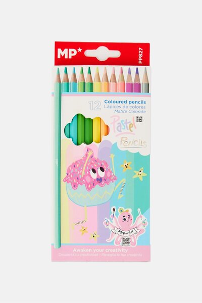 Main Paper 12 Piece Colour Pencils, Multicolour