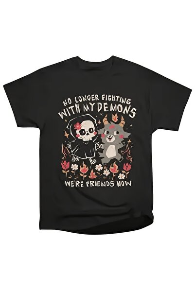 NOURAM Embrace Your Inner Demons No Longer Fighting Graphic Same 2026 Short S...