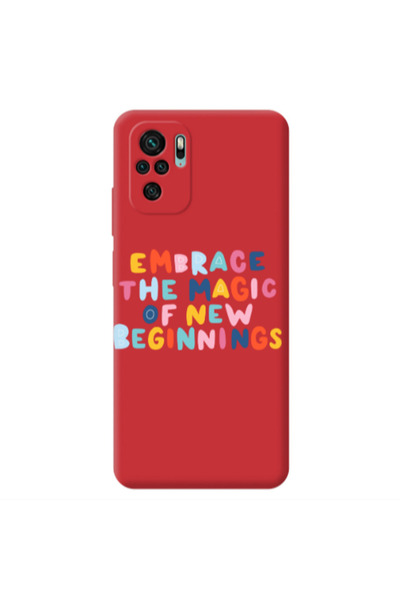 Other Xiaomi Redmi Note 10S Embrace Red Colored Silicone TPU Θήκη