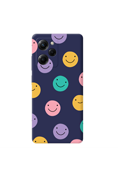 Other Xiaomi Poco X5 Pro Colorful smiles Dark blue Colored Silicone TPU Θήκη