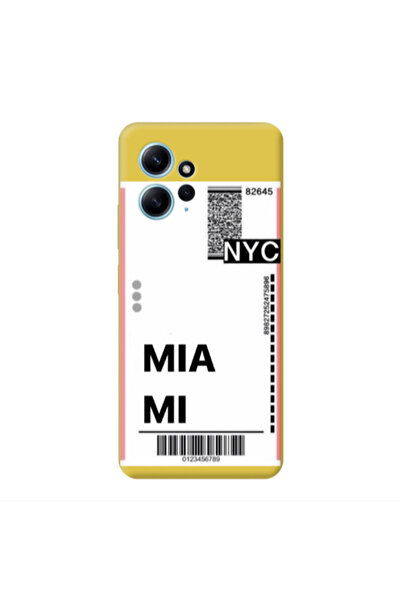 Other Xiaomi Redmi Note 12 4G Miami NYC Yellow Colored Silicone TPU Θήκη