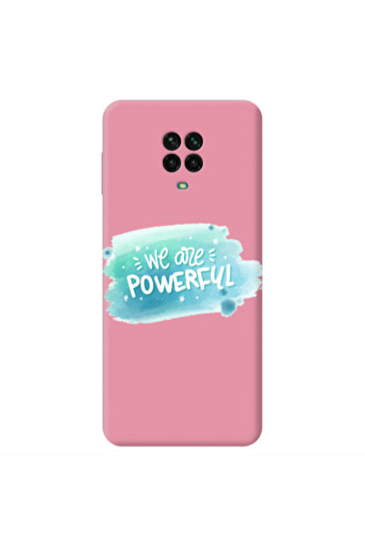 Other Xiaomi Redmi Note 9 Pro We are Powerful Pink Colored Silicone TPU Θήκη