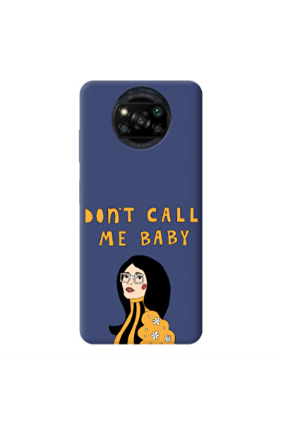 Other Xiaomi Poco X3 /X3 Pro Call me baby Dark blue Colored Silicone TPU Θήκη