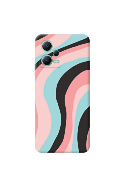 Other Xiaomi Redmi Note 12 Pro 5G Colored lines Black Colored Silicone TPU Θήκη