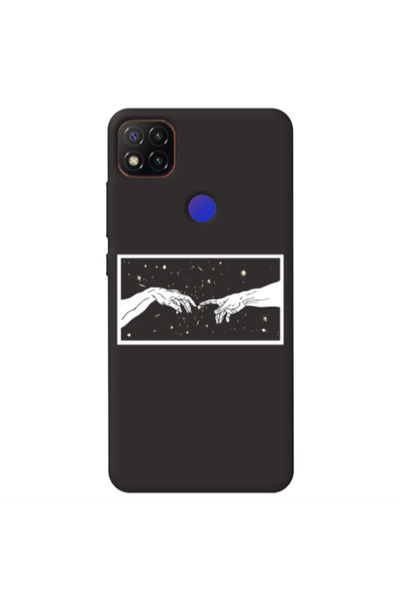 Other Xiaomi Redmi 9c Touch Black Colored Silicone TPU Θήκη