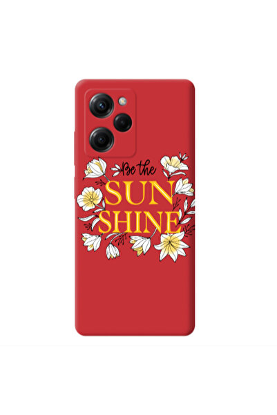 Other Xiaomi Poco X5 Pro Sun Shine Red Colored Silicone TPU Θήκη