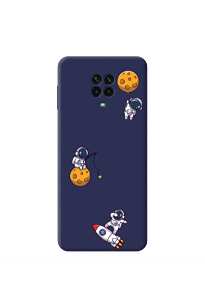 Other Xiaomi Redmi Note 9 Pro Cute astronauts Dark blue Colored Silicone TPU ...