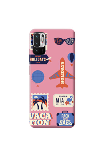 Other Xiaomi Redmi Note 10 Pro 5G Vacation Pink Colored Silicone TPU Θήκη