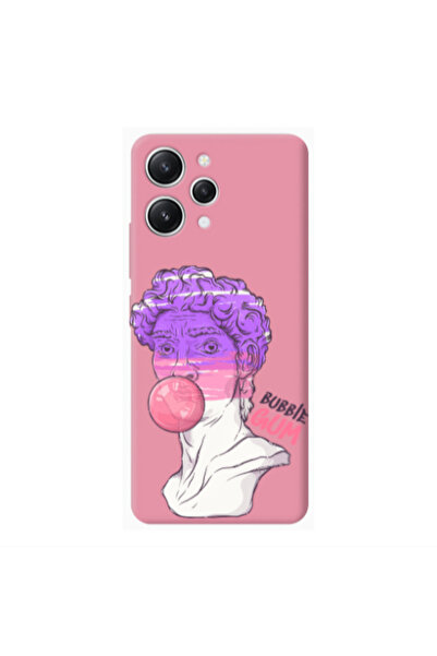 Other Xiaomi Redmi 12 Pin Bubble Pink Colored Silicone TPU Θήκη
