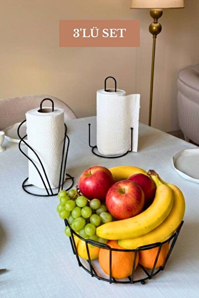 Edora Home Σετ 3 τεμαχίων Μαύρη θήκη χαρτοπετσέτας Swan, Όρθια θήκη για χαρτο...