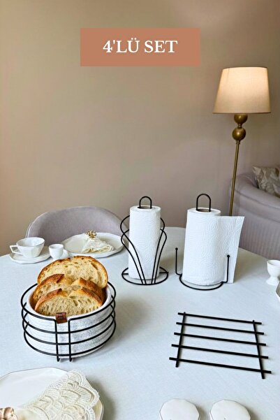 Edora Home مجموعة من 4 قطع حامل مناديل على شكل بجعة سوداء، حامل مناديل ورقية ...