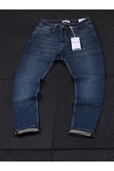 erkek lacivert denim pantolon