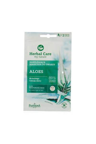 Farmona Masca Hidratanta cu Aloe - Herbal Care Aloe Moisturizing Mask, 2 x 5 ml