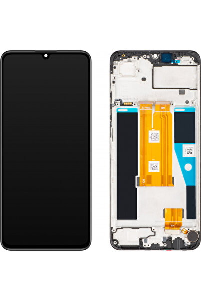 realme C63/ C61 Тъчскрийн дисплей, с рамка, черен, Сервизен пакет 621029000208