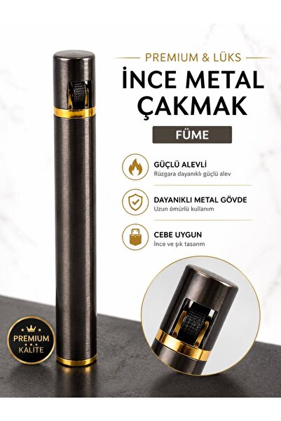 Yakamoz ince metal çakmak