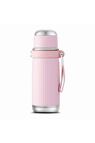 Jumbo Magic Pipetli Pembe Termos 850 ml