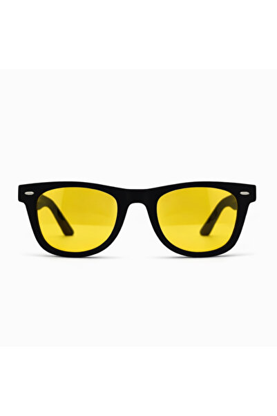 pi-look PiLook Klasik Mat Siyah Fotokromik Sarı Camlı Unisex Güneş Gözlüğü