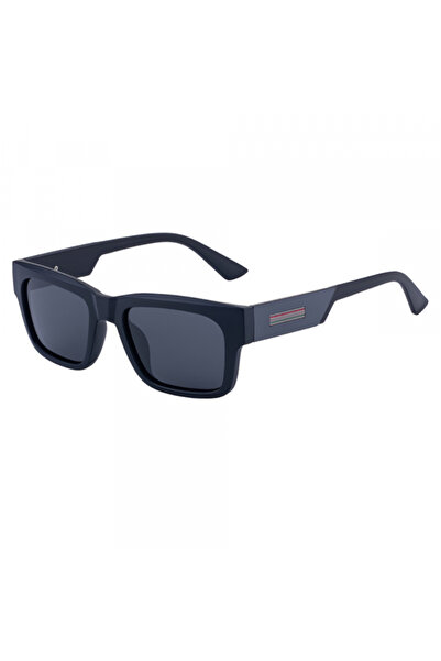 Techsuit Men's Sunglasses 8491, Polarized, UV Protection, Matte Black Grey