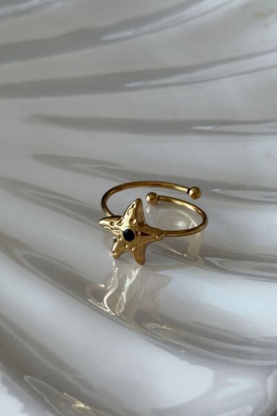 Trendy Butik Steel Starfish Ring