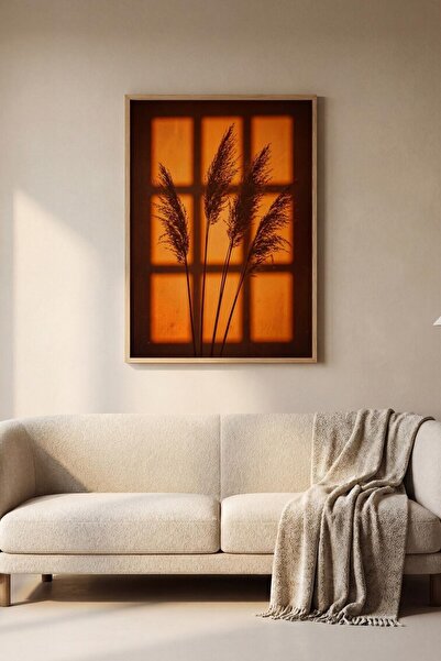 Esci Design Tablou cu ramă din lemn - Pictură cu umbre - Pictură abstractă - ...
