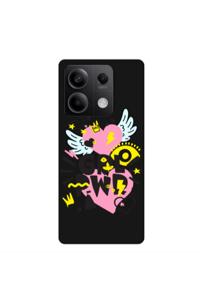 Other Xiaomi Redmi Note 13 5G Grl Pwr Black Colored Silicone TPU Θήκη
