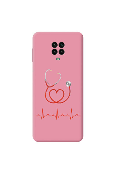 Other Xiaomi Redmi Note 9 Pro Stethoscope Pink Colored Silicone TPU Θήκη