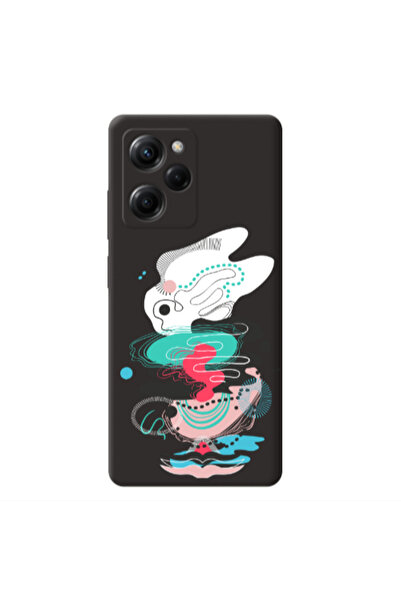 Other Xiaomi Poco X5 Pro Abstract 50 Black Colored Silicone TPU Θήκη