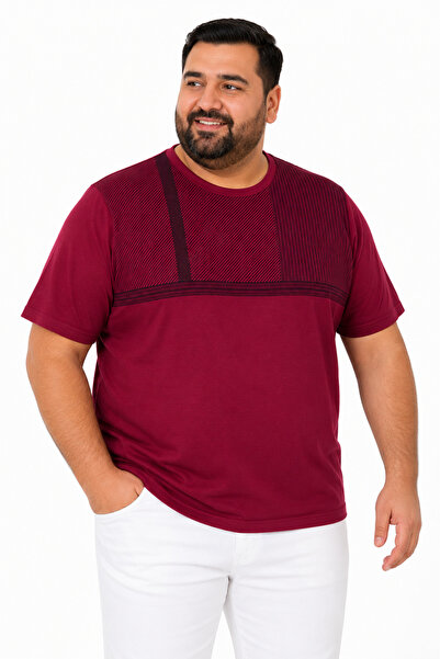 ANNEX Large Size Cotton Comfortable Fit Daily Use Crew Neck Men's T-Shirt