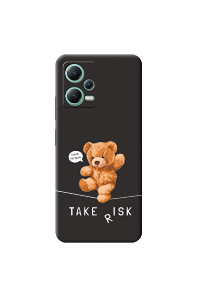Other Xiaomi Redmi Note 12 Pro 5G Take risk Black Colored Silicone TPU Θήκη