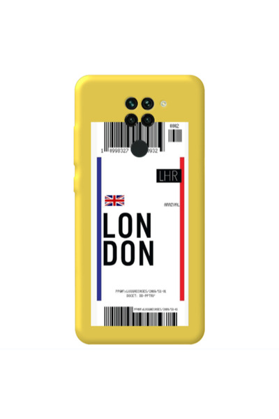 Other Xiaomi Redmi Note 9 London Arrival Yellow Colored Silicone TPU Θήκη