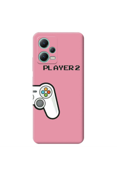 Other Xiaomi Redmi Note 12 Pro 5G Player 2 Pink Colored Silicone TPU Θήκη