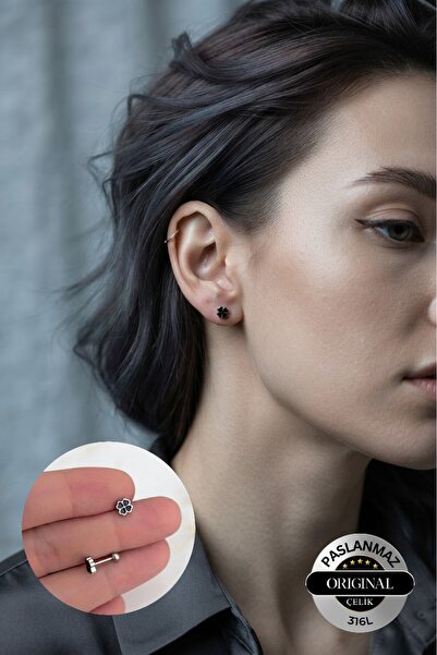Lynare Lucky Clover Piercing Ear Lip Nose Nostril Conch Cartilage Helix Tragu...