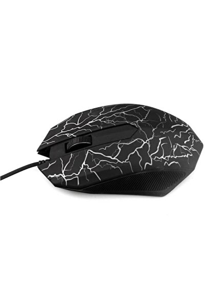 Edman M750 Mouse de gaming USB luminos, Negru