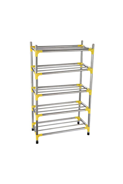 Tradesor Ραφιέρα παπουτσιών 5 επιπέδων Inox - 8010-5 - 522251