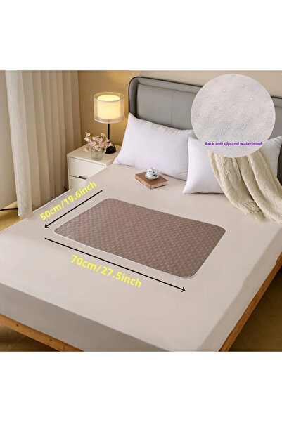 Choice1 brown-50x70cm Washable Incontinence Pads for Elderly & Pets - Leak-Pr...