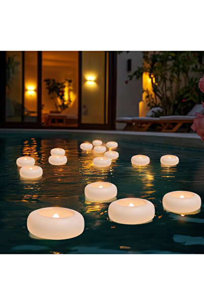Choice 12 Pack 23x73MM Flameless LED Floating Candles Battery Operated Tealig...