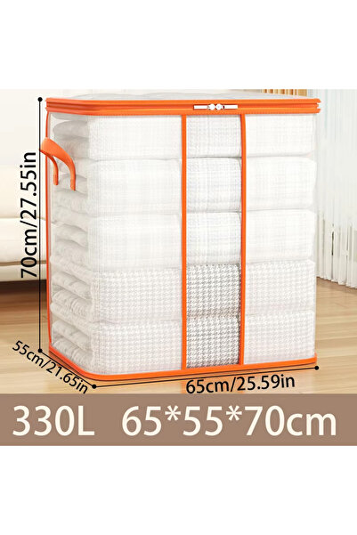 Choice1 330L Plastic Transparent Clothes Blanket Quilt Organizer Storage Bag ...