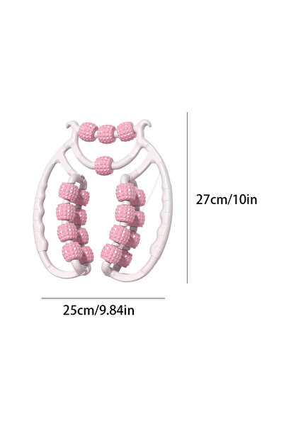 Choice1 A3164-pink-20 1 قطعة أداة تدليك دوارة للخصر وعضلات البطن ومشبك للساق ...