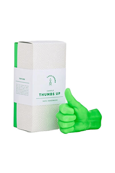 CANDLEHAND Lumânare decorativă Thumbs Up, CandleHand, verde neon