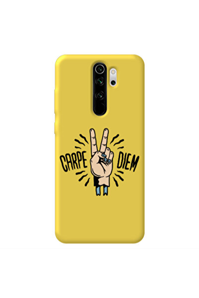 Other Xiaomi Redmi Note 8 Pro Carpe Two Diem Yellow Colored Silicone TPU Θήκη