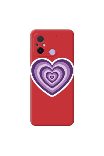 Other Xiaomi Redmi 12C My Heart Is Yours 2 Red Colored Silicone TPU Θήκη