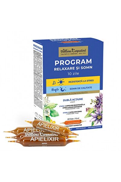 Albina Carpatina Apielixir Program Relaxare si Somn 20 fiole