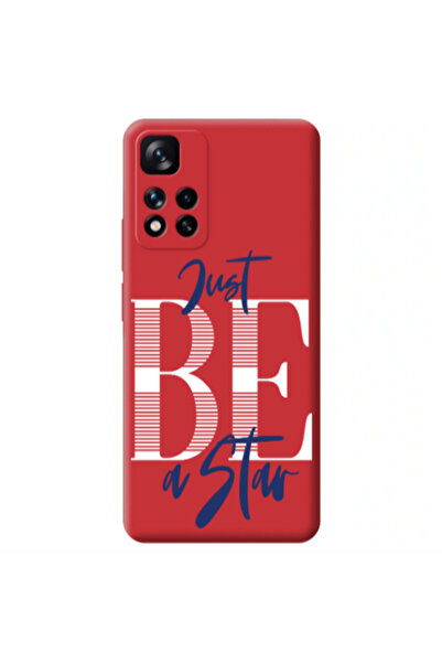 Other Xiaomi Redmi Note 11 Pro 5G Just Be a Star Red Colored Silicone TPU Θήκη