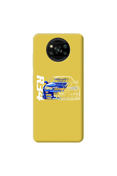 Other Xiaomi Poco X3 /X3 Pro Blue R34 Yellow Colored Silicone TPU Θήκη