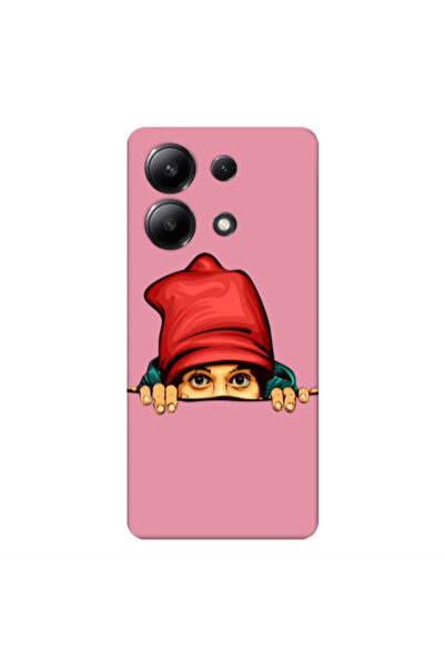 Other Xiaomi Redmi Note 13 4G Hidden Girl Pink Colored Silicone TPU Θήκη