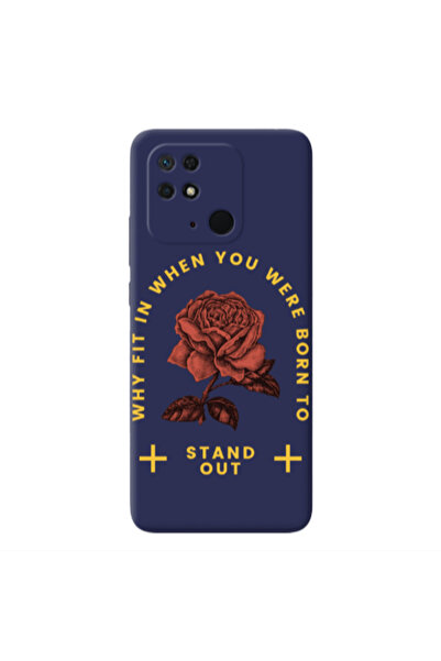Other Xiaomi Redmi 10C Stand out Dark blue Colored Silicone TPU Θήκη
