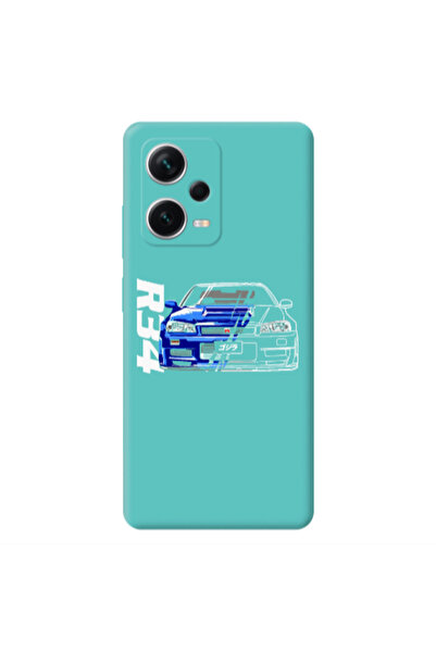 Other Xiaomi Poco X5 Blue R34 Turquoise Colored Silicone TPU Θήκη