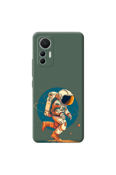 Other Xiaomi Mi 12 Lite Run Space Dark Green Colored Silicone TPU Θήκη