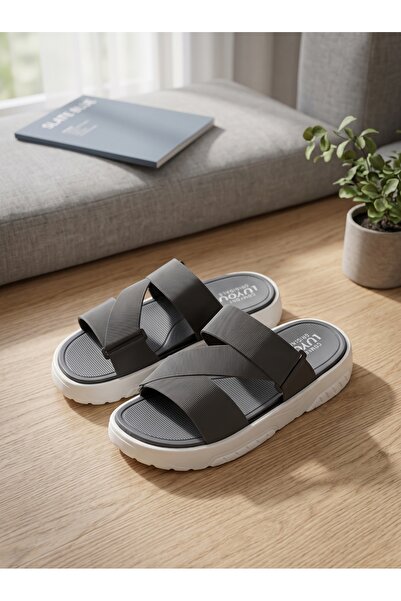 GlobalOne Mart Comfortable Men's Beach Sandals - Ultra-Soft Ergonomic Sole - ...