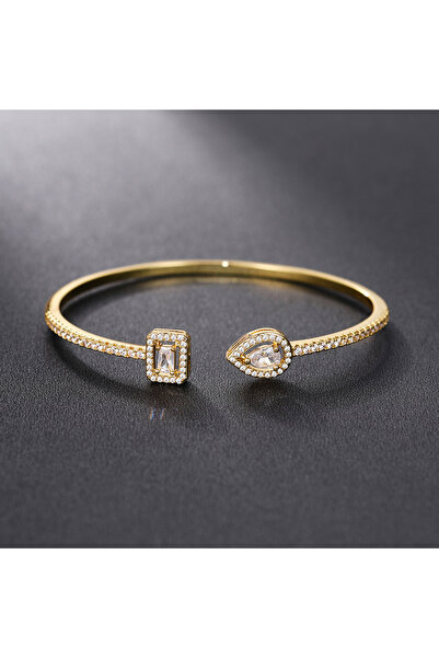 Choice XL805 Huitan Luxury Green/White/Blue Cubic Zirconia Cuff Bracelet Bang...